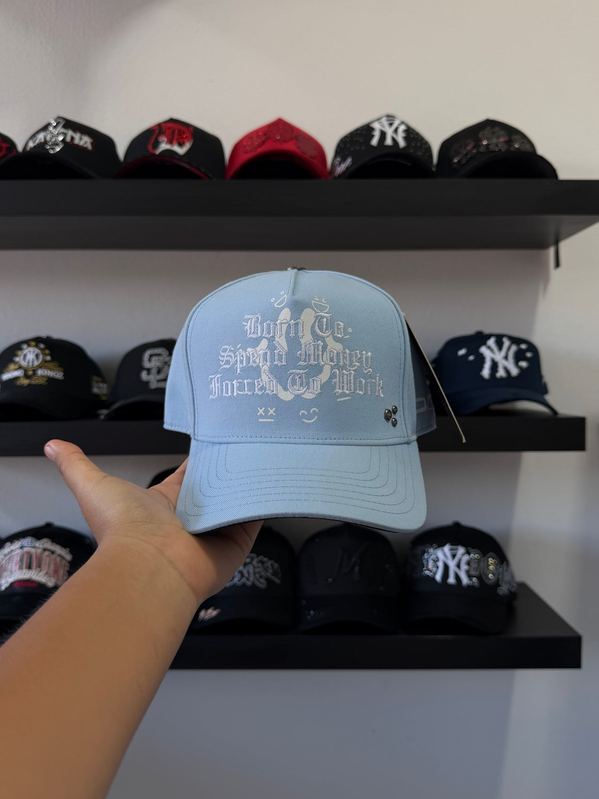 JC HATS "SPEND MONEY XY BLUE"