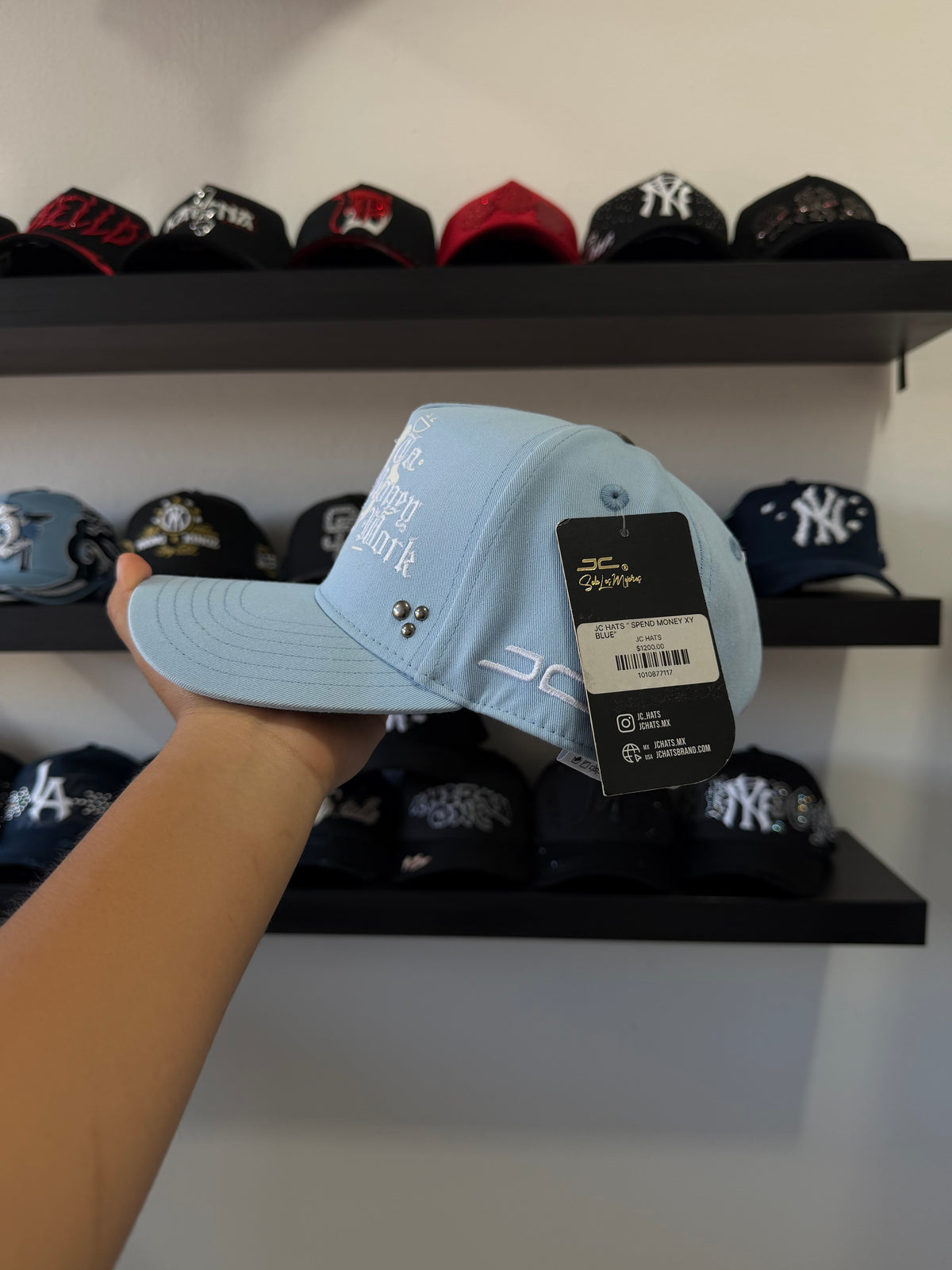 JC HATS "SPEND MONEY XY BLUE"