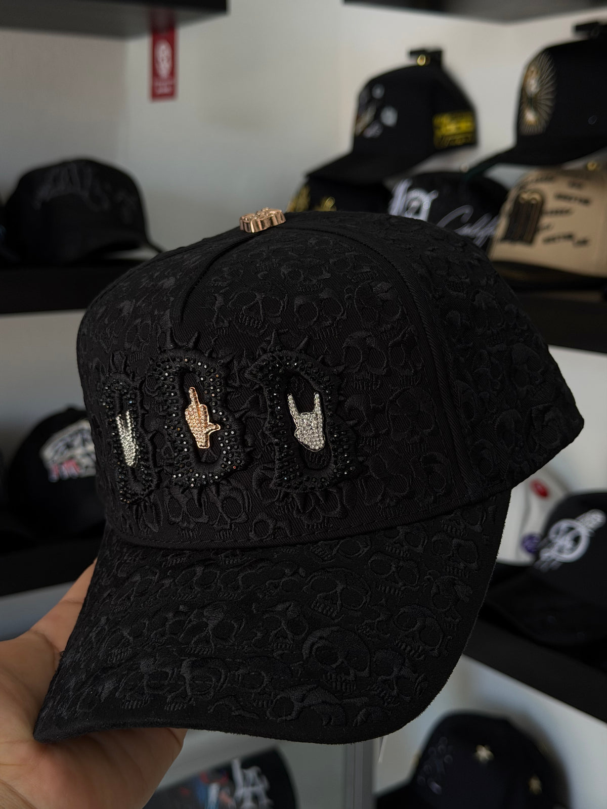 BARBAS HATS "BBB HAND SKULL"